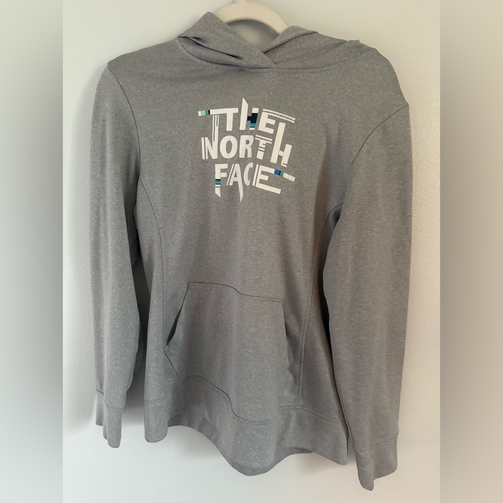 The North Face Women’s Light Gray Sweatshirt Hoodie